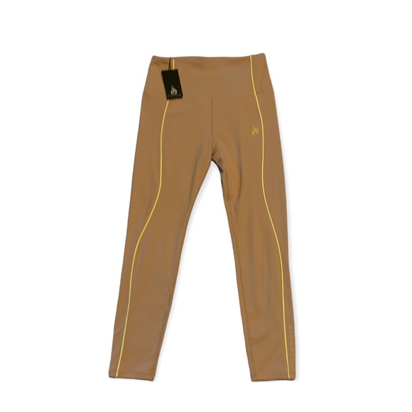 Ryderwear Pants - NWT! RYDERWEAR Tan Glow High Waisted Athletic Workout Leggings-Size Medium